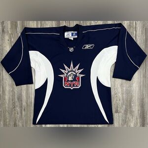 Vintage Reebok CCM New York Rangers Statue OF Liberty Jersey Size XL